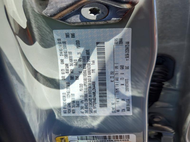 2021 Ford Ranger მანქანა იყიდება აუქციონზე, vin: 1FTER4EH4MLD64458, აუქციონის ნომერი: 53169746