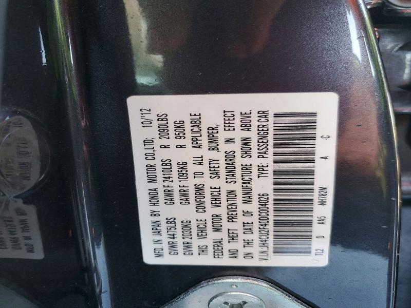 Aukcja sprzedaży 2013 Acura Tsx, vin: JH4CU2F40DC004026, numer aukcji: 53630236