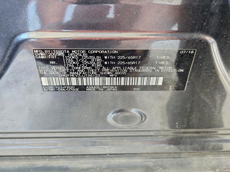 53212996 :رقم المزاد ، JTMZFREV3JJ196123 vin ، 2018 Toyota Rav4 مزاد بيع