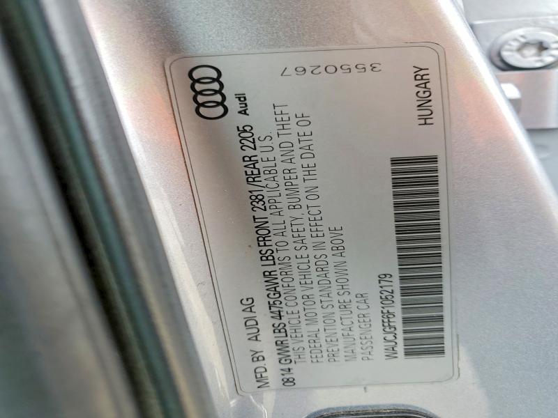2015 Audi A3 მანქანა იყიდება აუქციონზე, vin: WAUCJGFF6F1052179, აუქციონის ნომერი: 52245666