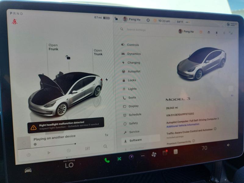 Aukcja sprzedaży 2023 Tesla Model 3, vin: 5YJ3E1EA1PF573202, numer aukcji: 53544486