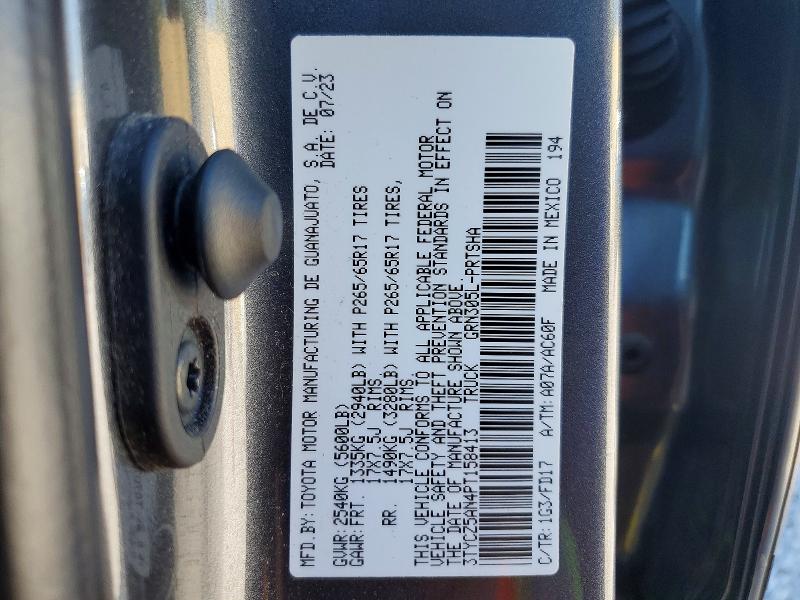 Aukcja sprzedaży 2023 Toyota Tacoma, vin: 3TYCZ5AN4PT158413, numer aukcji: 54998006