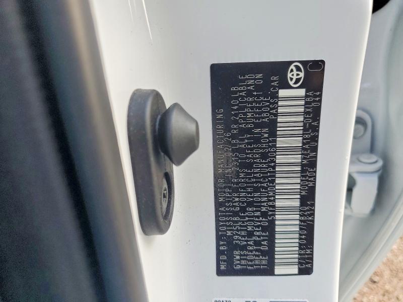 Aukcja sprzedaży 2026 Toyota Corolla, vin: 5YFB4MDE1TP430611, numer aukcji: 54854776
