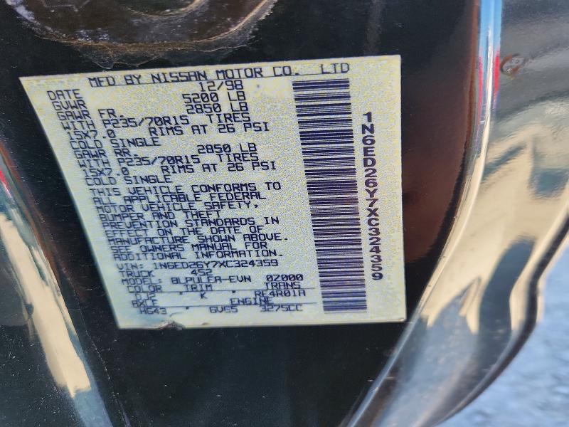 51658086 :رقم المزاد ، 1N6ED26Y7XC324359 vin ، 1999 Nissan Frontier مزاد بيع