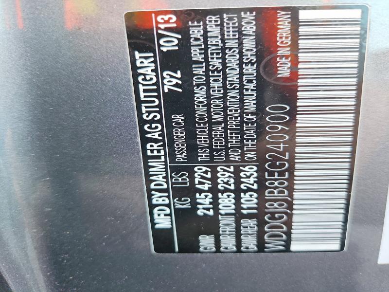 Aukcja sprzedaży 2014 Mercedes-benz C, vin: WDDGJ8JB8EG240900, numer aukcji: 53711946