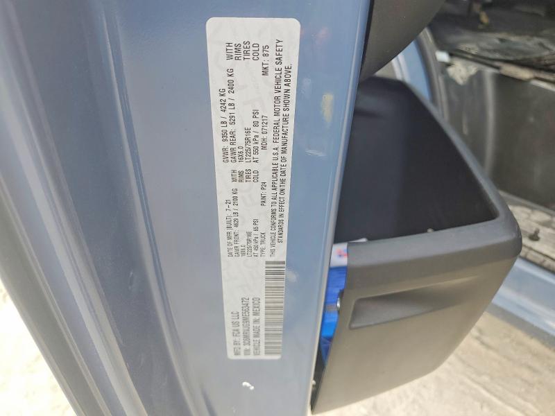 Aukcja sprzedaży 2021 Ram Promaster 3500, vin: 3C6MRVJG9ME563472, numer aukcji: 54607826