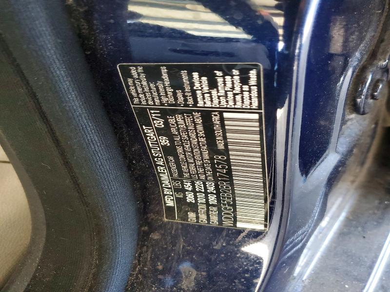 Aukcja sprzedaży 2011 Mercedes-benz C, vin: WDDGF5EB2BR174578, numer aukcji: 54860636