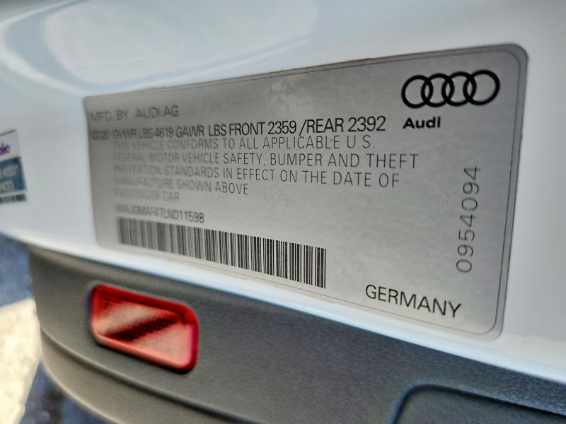 Продаж на аукціоні авто 2020 Audi A4, vin: WAUGMAF47LN011598, номер лоту: 52733016