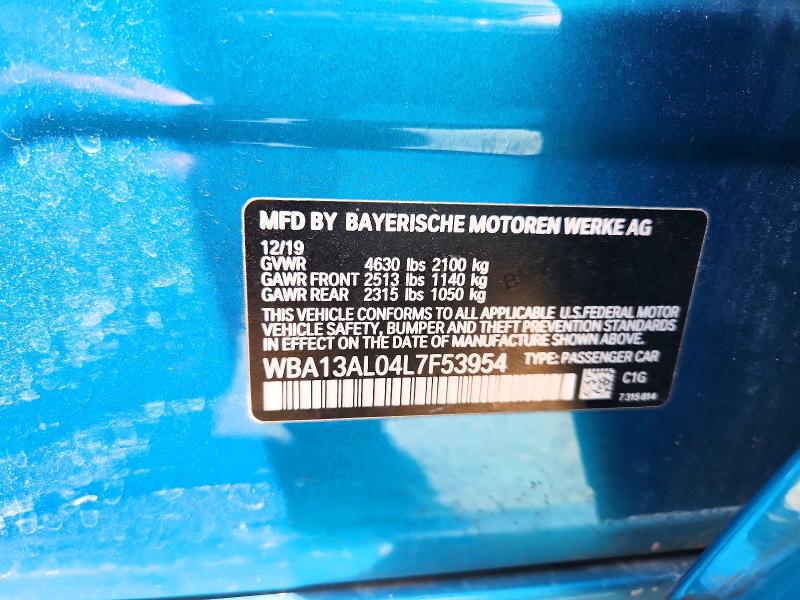 Продажа на аукционе авто 2020 Bmw M235xi, vin: WBA13AL04L7F53954, номер лота: 50444106