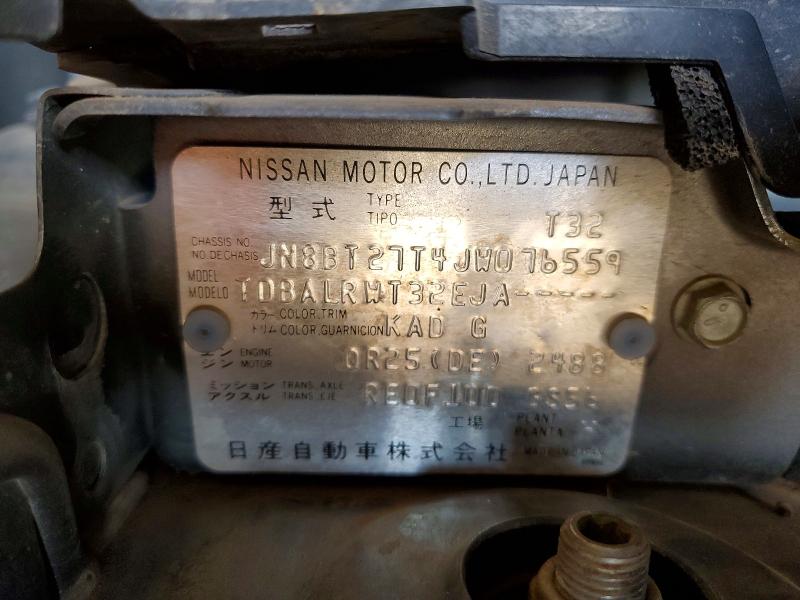 53793176 :رقم المزاد ، JN8BT27T4JW076559 vin ، 2018 Nissan X-trail مزاد بيع