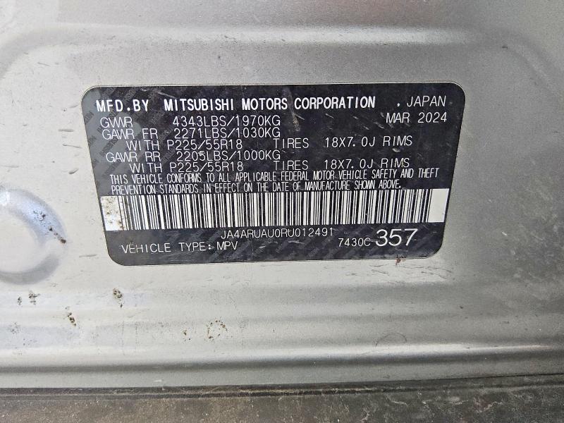 Продаж на аукціоні авто 2024 Mitsubishi Outlander Sport, vin: JA4ARUAU0RU012491, номер лоту: 53114596