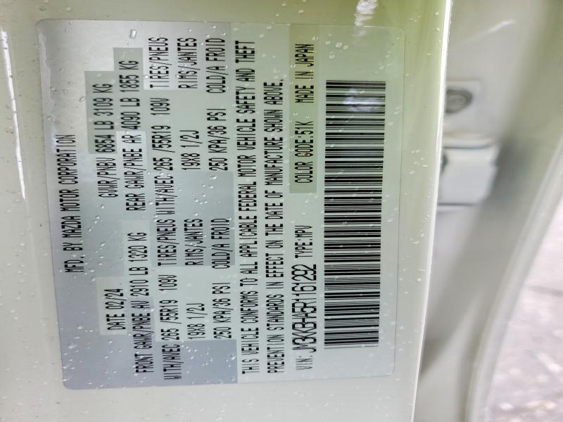 52394296 :رقم المزاد ، JM3KKBHA5R1161292 vin ، 2024 Mazda Cx-90 مزاد بيع