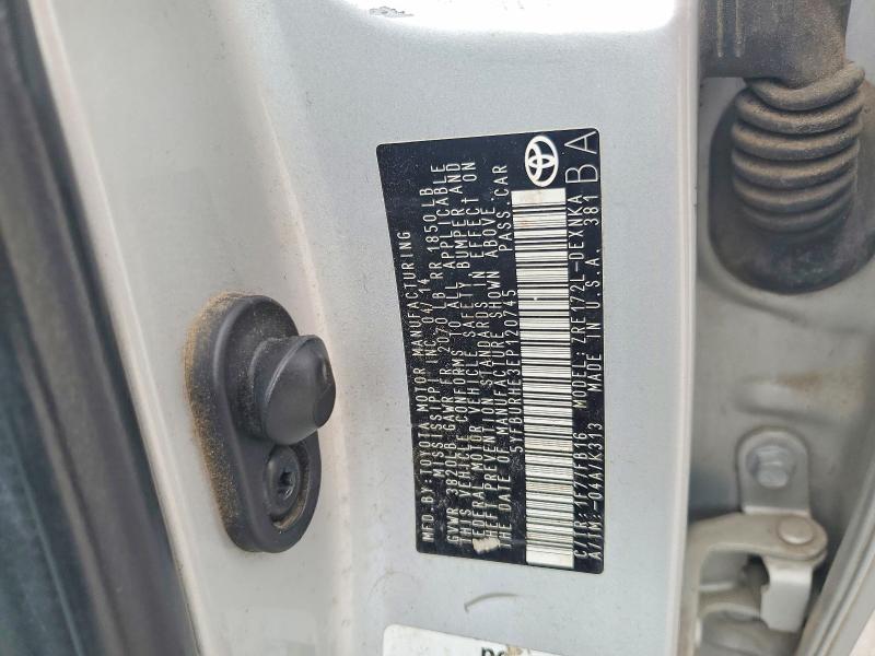 55070296 :رقم المزاد ، 5YFBURHE3EP120745 vin ، 2014 Toyota Corolla مزاد بيع