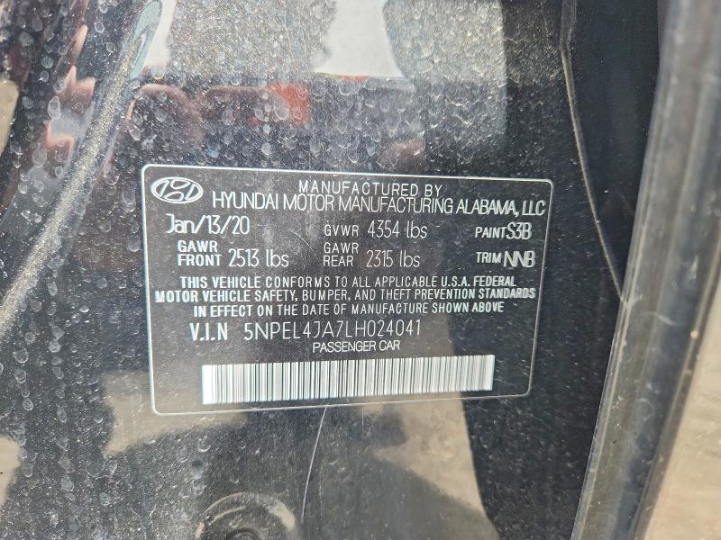 Aukcja sprzedaży 2020 Hyundai Sonata, vin: 5NPEL4JA7LH024041, numer aukcji: 53980626