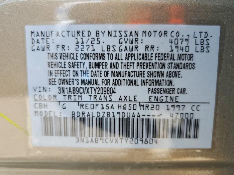 Aukcja sprzedaży 2026 Nissan Sentra, vin: 3N1AB9CVXTY209804, numer aukcji: 52085686