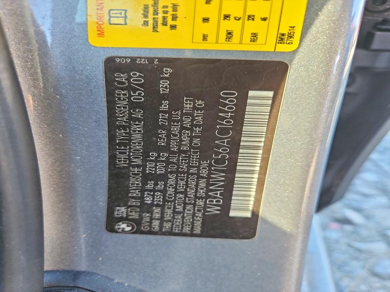 53639426 :رقم المزاد ، WBANW1C56AC164660 vin ، 2010 Bmw 535 مزاد بيع