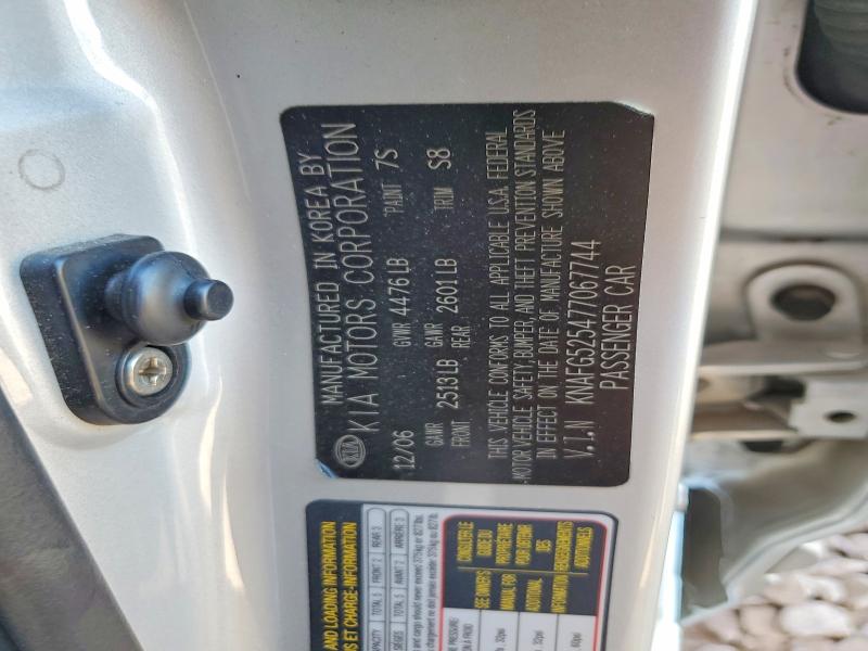 Aukcja sprzedaży 2007 Kia Rondo, vin: KNAFG525477067744, numer aukcji: 53032756