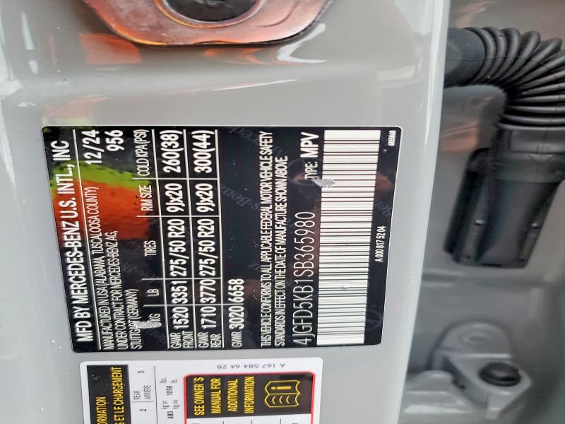 51900476 :رقم المزاد ، 4JGFD5KB1SB365980 vin ، 2025 Mercedes-benz Gle Coupe مزاد بيع