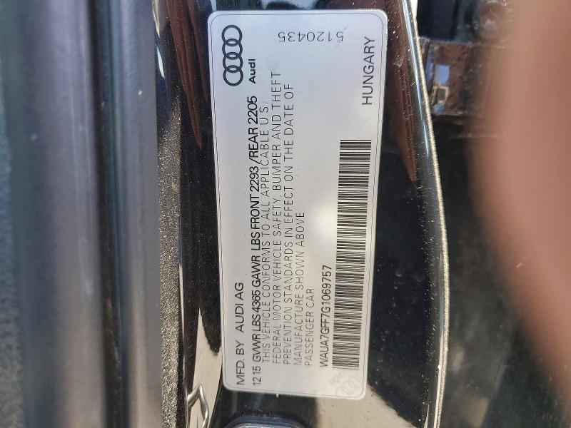 2016 Audi A3 მანქანა იყიდება აუქციონზე, vin: WAUA7GFF7G1069757, აუქციონის ნომერი: 51749516