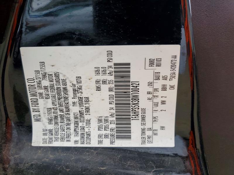 54305666 :رقم المزاد ، 1FAHP35N38W100421 vin ، 2008 Ford Focus مزاد بيع