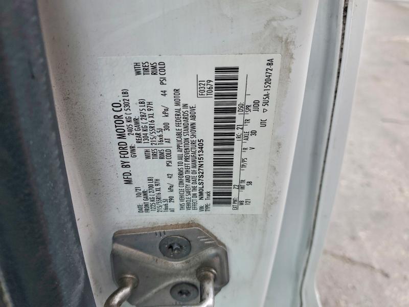 55615026 :رقم المزاد ، NM0LS7S27N1513405 vin ، 2022 Ford Transit Connect مزاد بيع