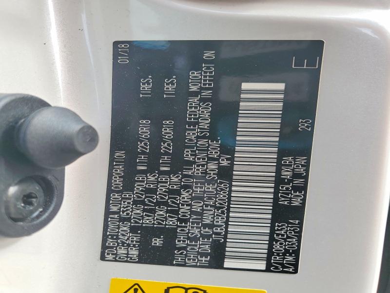 53242686 :رقم المزاد ، JTJBJRBZ5J2086267 vin ، 2018 Lexus Nx مزاد بيع