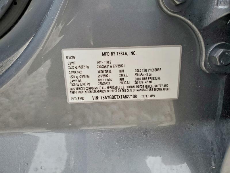 Aukcja sprzedaży 2026 Tesla Model Y, vin: 7SAYGDETXTA627108, numer aukcji: 53828336