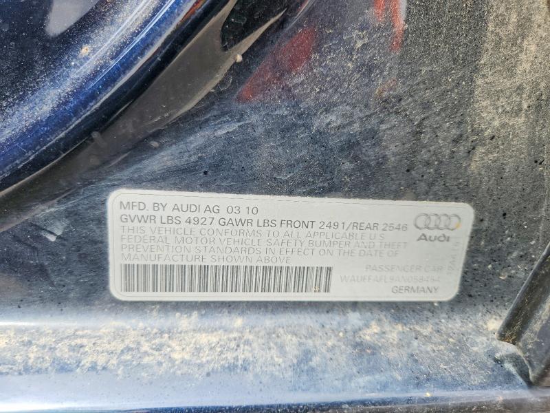 Aukcja sprzedaży 2010 Audi A4, vin: WAUFFAFL9AN058464, numer aukcji: 54774776