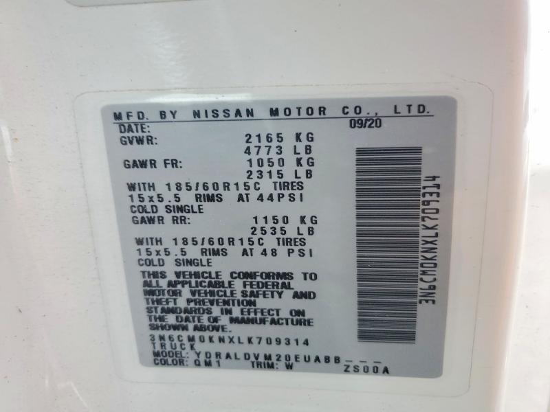 Продажа на аукционе авто 2020 Nissan Nv200, vin: 3N6CM0KNXLK709314, номер лота: 52066676