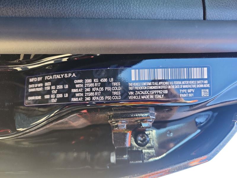 Продажа на аукционе авто 2023 Jeep Renegade, vin: ZACNJDC15PPP62109, номер лота: 54300926