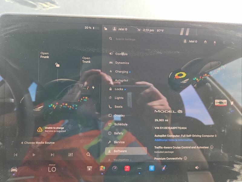53419376 :رقم المزاد ، 5YJ3E1EA8PF712404 vin ، 2023 Tesla Model 3 مزاد بيع