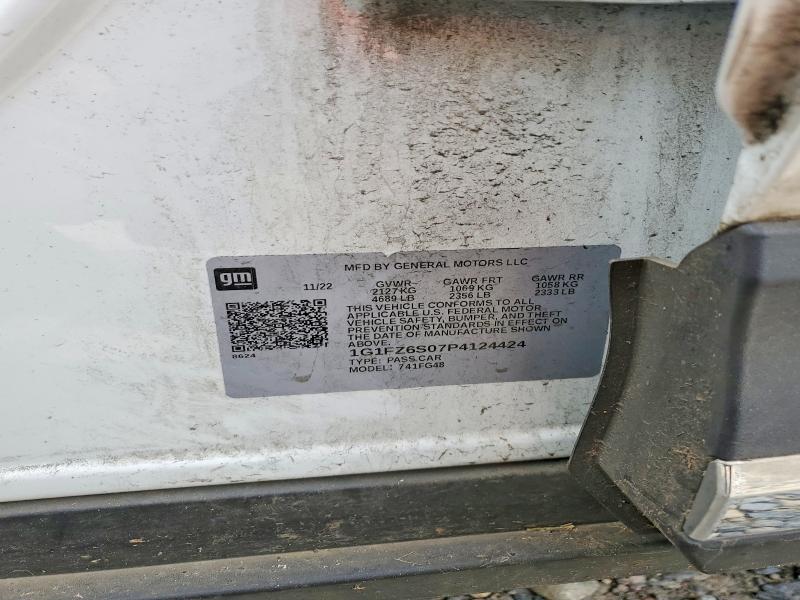 2023 Chevrolet Bolt Euv მანქანა იყიდება აუქციონზე, vin: 1G1FZ6S07P4124424, აუქციონის ნომერი: 54284776