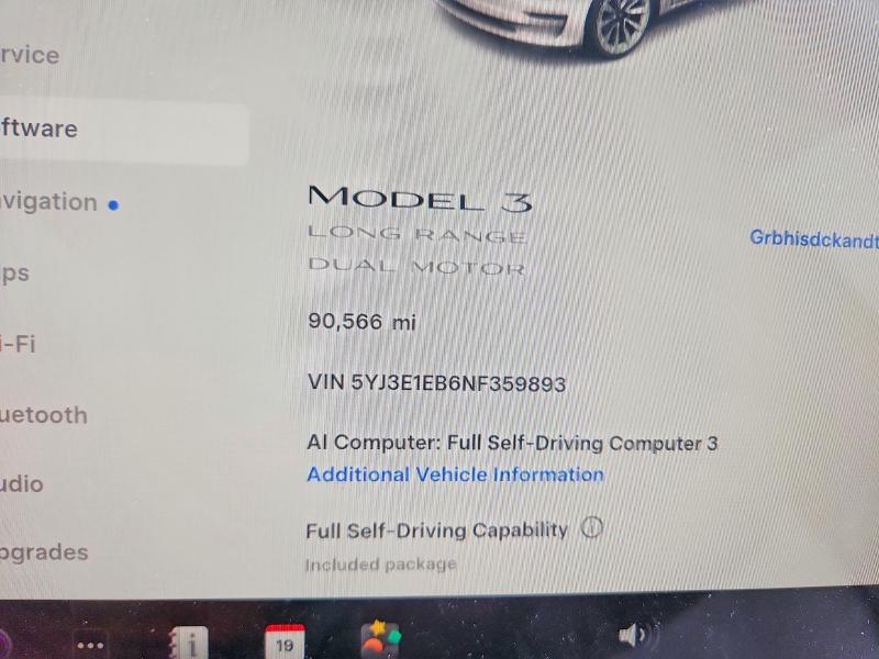 Продаж на аукціоні авто 2022 Tesla 3, vin: 5YJ3E1EB6NF359893, номер лоту: 53701866