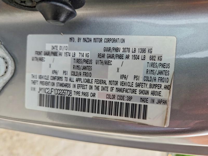 Продаж на аукціоні авто 2013 Mazda Mx-5 Miata, vin: JM1NC2JF1D0229708, номер лоту: 54533386