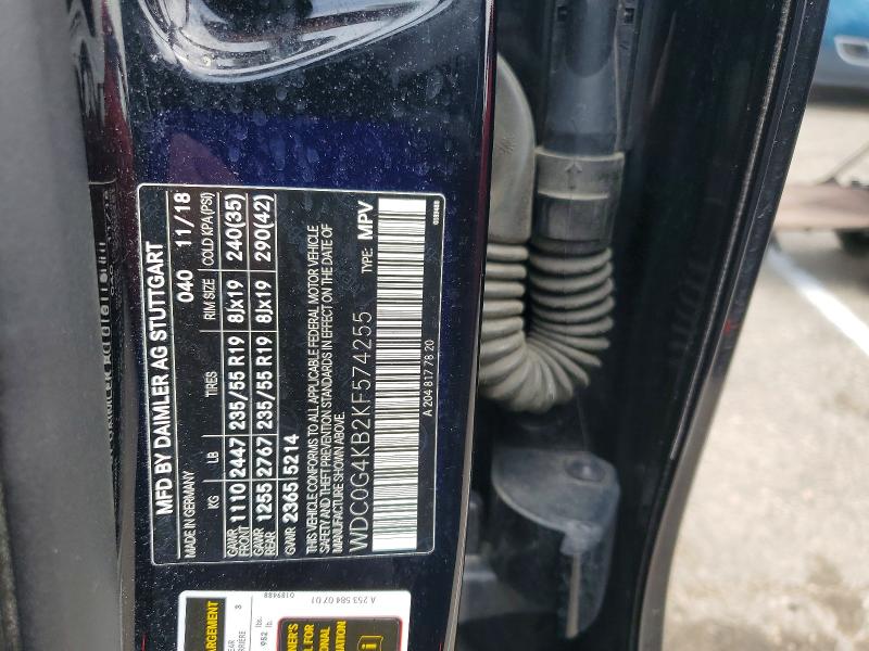 Продажа на аукционе авто 2019 Mercedes-benz Glc, vin: WDC0G4KB2KF574255, номер лота: 54355956