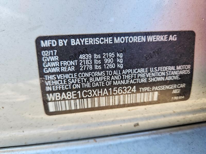Продаж на аукціоні авто 2017 Bmw 330e, vin: WBA8E1C3XHA156324, номер лоту: 53112976