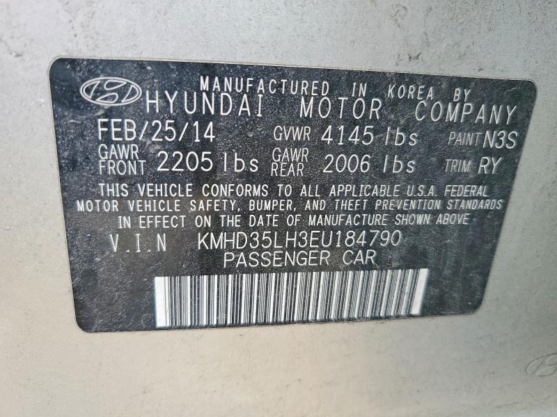 53412316 :رقم المزاد ، KMHD35LH3EU184790 vin ، 2014 Hyundai Elantra Gt مزاد بيع