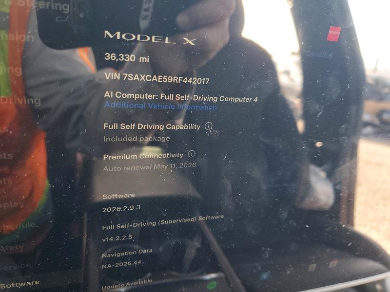 Aukcja sprzedaży 2024 Tesla Model X, vin: 7SAXCAE59RF442017, numer aukcji: 52237376