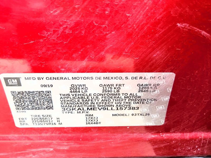 Продажа на аукционе авто 2020 Gmc Terrain, vin: 3GKALMEV9LL157383, номер лота: 53369556