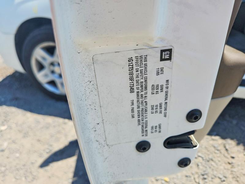 2006 Chevrolet Malibu მანქანა იყიდება აუქციონზე, vin: 1G1ZT51816F173458, აუქციონის ნომერი: 54100456