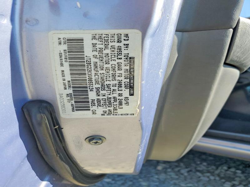 54719756 :رقم المزاد ، JT2BG22KXV0055134 vin ، 1997 Toyota Camry مزاد بيع