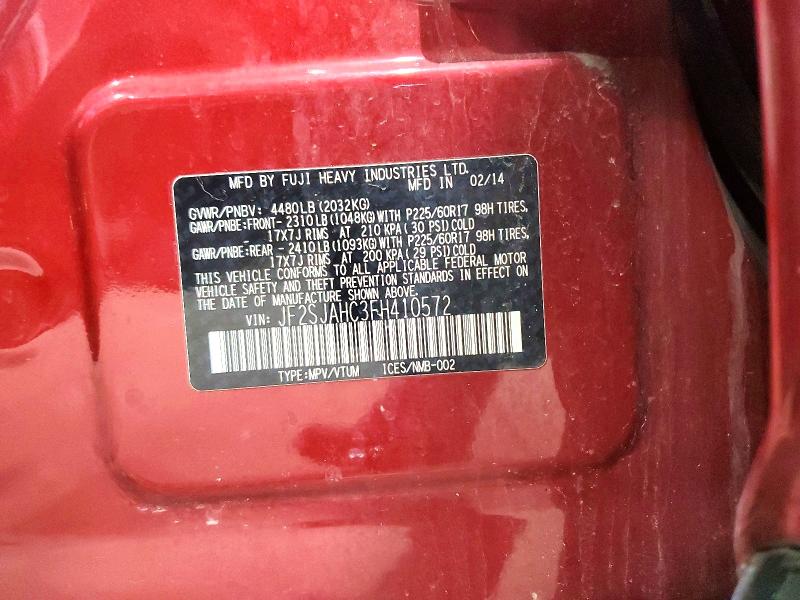52819276 :رقم المزاد ، JF2SJAHC3FH410572 vin ، 2015 Subaru Forester مزاد بيع