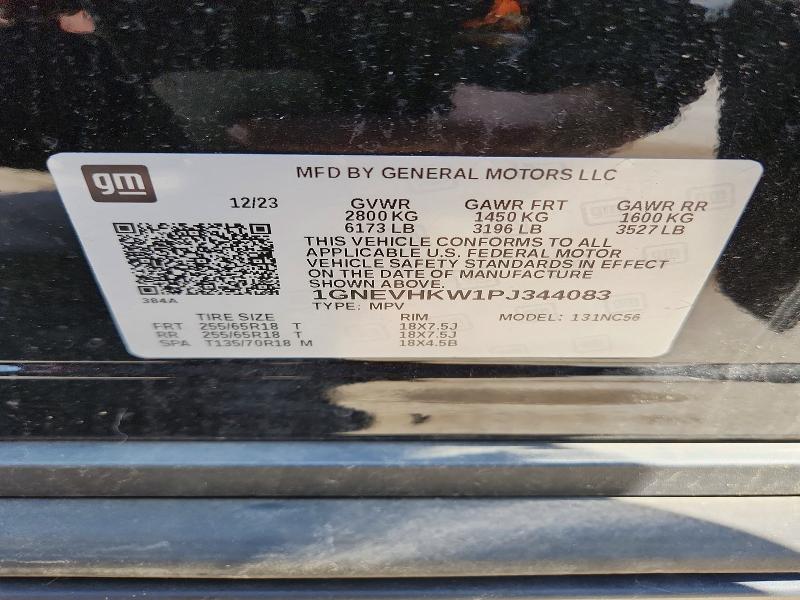 52164046 :رقم المزاد ، 1GNEVHKW1PJ344083 vin ، 2023 Chevrolet Traverse مزاد بيع