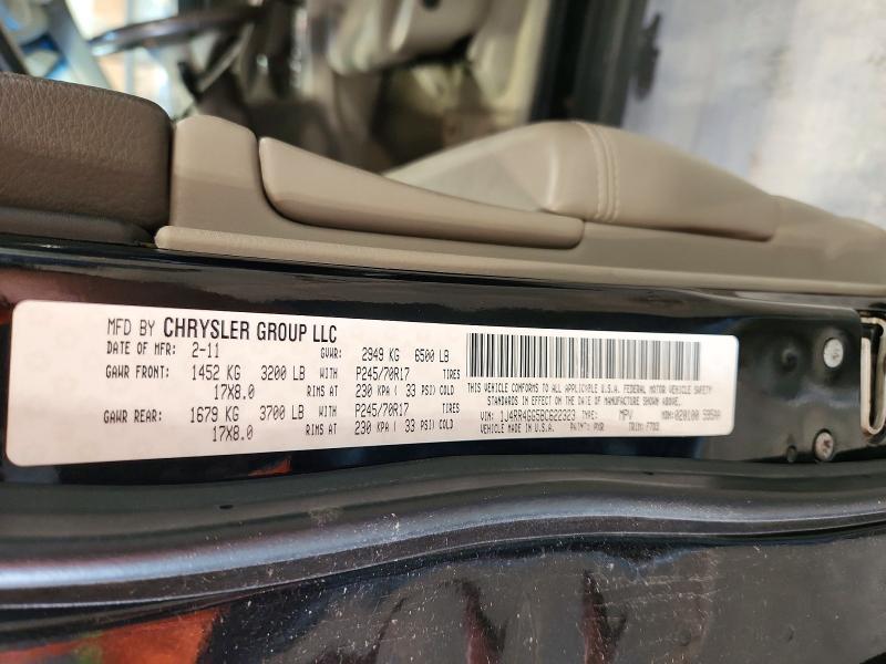 52063136 :رقم المزاد ، 1J4RR4GG5BC622323 vin ، 2011 Jeep Grand Cherokee مزاد بيع