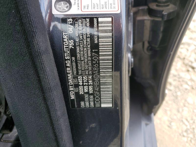 2013 Mercedes-benz C მანქანა იყიდება აუქციონზე, vin: WDDGF4HB6DA865071, აუქციონის ნომერი: 54551776