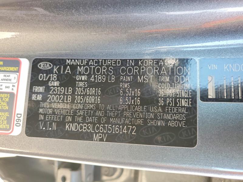 2018 Kia Niro მანქანა იყიდება აუქციონზე, vin: KNDCB3LC6J5161472, აუქციონის ნომერი: 54557466