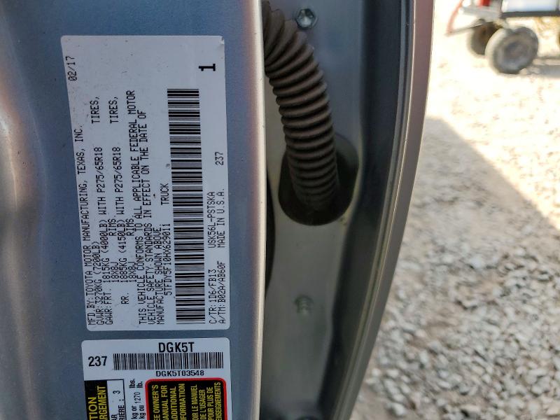 2017 Toyota Tundra მანქანა იყიდება აუქციონზე, vin: 5TFDY5F10HX629011, აუქციონის ნომერი: 54686936