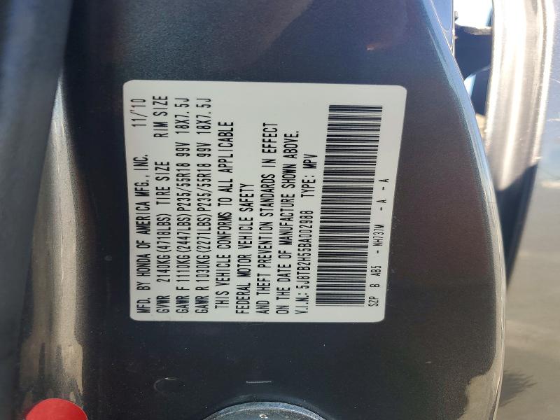 Auction sale of the 2011 Acura Rdx, vin: 5J8TB2H55BA002988, lot number: 54208536