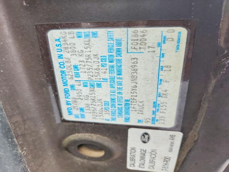 1988 Ford F150 მანქანა იყიდება აუქციონზე, vin: 1FTEF15Y6JNB38963, აუქციონის ნომერი: 54654036