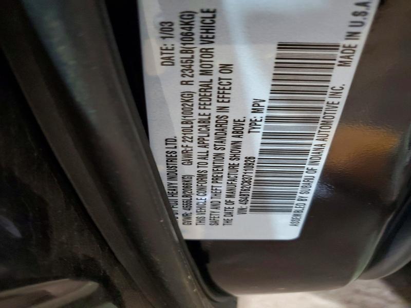 Продажа на аукционе авто 2003 Subaru Baja, vin: 4S4BT62C837110926, номер лота: 54424246